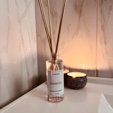 Imagem de Recarga Difusor de Ambiente Premium, 100ml, com Varetas de Madeira, Fragrâncias Bamboo, Lavanda, Bergamota, Flor de Cerejeira e Vanilla (Bamboo)