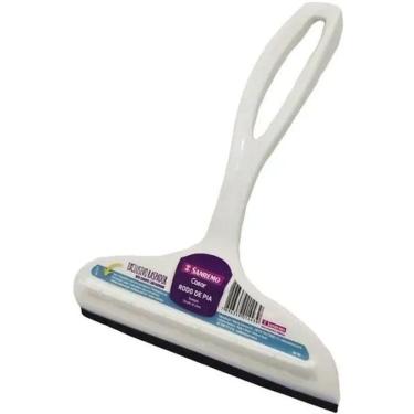 Imagem de 2X Rodo Pia Plástico Rodinho Cozinha Com Raspador 14 Cm Sanr