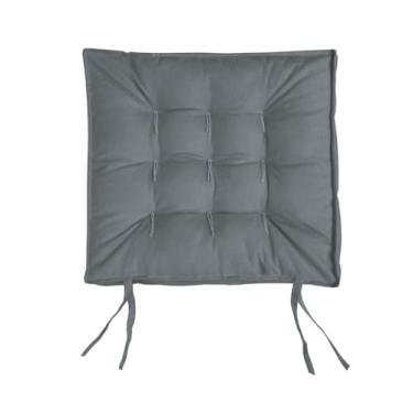 Imagem de Assento Futon 40x40 Almofada Grande Para Pallet Cadeira Banco Decorativo(Cinza)
