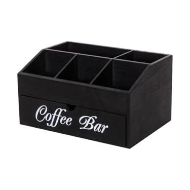 Imagem de Ｂｅｓｇａ Organizador de estação de café para, porta-cápsulas de café, economiza espaço, versátil, grande capacidade, acessórios de bar para xarope.