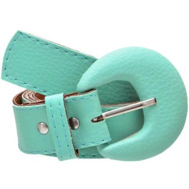 Imagem de Cinto 3cm Fivela Meia Lua Moda Blogueira Plus Size - Doce Vinha, Verde