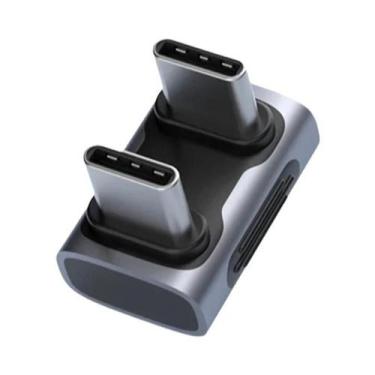 Imagem de Adaptador USB-C Para USB-C 240W 40Gbps 8K 60Hz Conversor De 90 Graus P