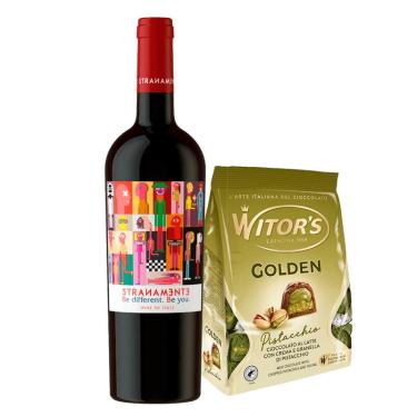 Imagem de Kit Páscoa Harmonizada Vinho Italiano + Trufas Italianas de Pistache