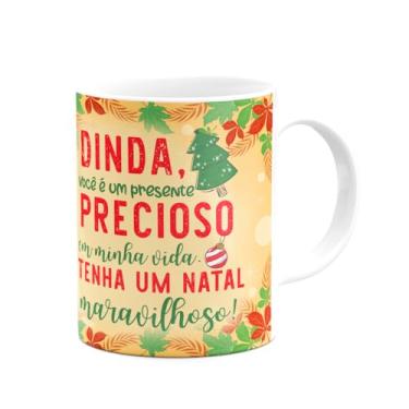 Imagem de JPS INFO, Caneca Natal Família - Feliz natal Dinda - 325ml