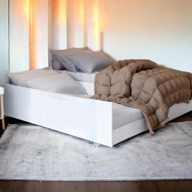 Imagem de Cama Bibox Solteiro Matrix Branco Tebarrot