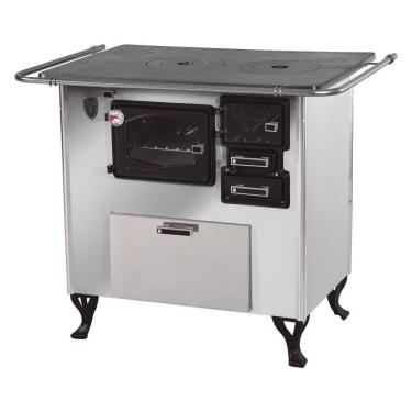 Imagem de Fogão A Lenha C Forninho C Caixa Esq Inox Fornos Pinhal N1