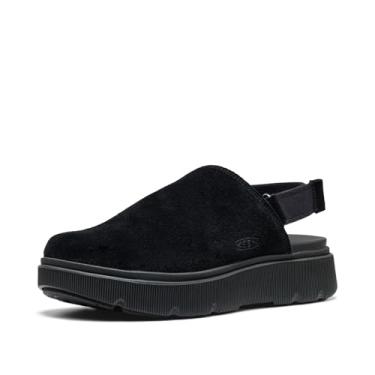 Imagem de KEEN Mules femininas Elle Mila de couro confortável, ajustável, fácil de calçar, Preto, 37