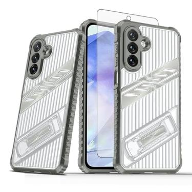 Imagem de Asuwish Capa de celular para Samsung Galaxy A54 5G com protetor de tela de vidro temperado e suporte resistente à prova de choque, suporte rígido, acessórios A545G A 54 54A 4G G5 SM A546U feminino