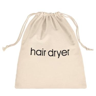 Imagem de 1 pç bolsa para secador de cabelo de viagem, armazenamento com cordão, bolsa de viagem, secador de cabelo e ferramentas de estilo, acessórios, bolsas, recipiente para casa de banho de hotel, casa de