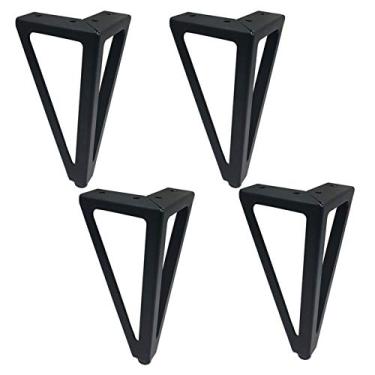 Imagem de SENNIAN Pés de substituição de móveis de 15 cm, pés de sofá triangulares, pés de móveis, pernas de mesa DIY de ferro, pés de armário, para cadeiras, pernas de armário, pernas de metal para sofá