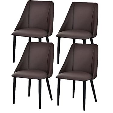 Imagem de Conjunto de 4 cadeiras de móveis de sala de jantar para cozinha, sala de jantar, cadeiras laterais modernas para cozinha, sala de jantar, quarto