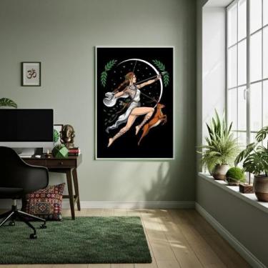 Imagem de Quadro Decorativo Arte Deusa Artemis - 70X50Cm - Quadros On-Line