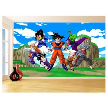 Imagem de Papel De Parede Dragon Ball Goku Vegeta Anime 3,5M Dbz449 - Você Decor