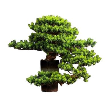 Imagem de KUYBTU Árvores Artificiais Plantas em Vaso Indoortree Enfeites de Plantas em Vaso de Mesa Joias Decoração de Entrada Simulação Decoração de Árvore Bonsai Artificial de Alta Qualidade Plantas