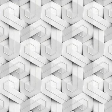 Imagem de Papel Parede 3D Lajota Letra P Adesivo Sala Quarto Lavatorio - LRP