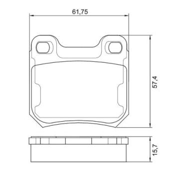 Imagem de Pastilha Freio Convencional Traseira Sem Alarme Sistema Teves N326 Cob