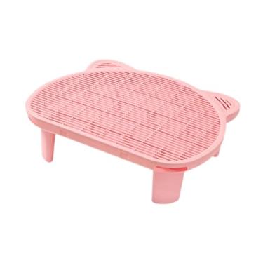 Imagem de Generic Esteira elevada para maca de gatos, rampa elevada, antiderrapante, camada dupla, reutilizável, para gatos idosos, Rosa