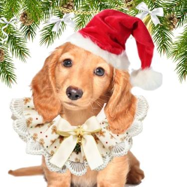 Imagem de Babador de Natal para animais de estimação, Babadores de Natal para cães, Babadores macios ajustáveis ​​para cães de Bandanas para, Acessórios para animais de estimação e respiráveis ​​cach