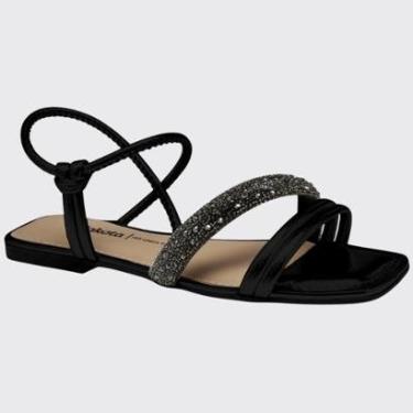 Imagem de Sandália Rasteira Feminina Slide Tiras Brilhantes Dakota Y7622-Feminino