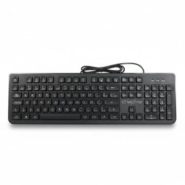Imagem de Teclado Office Keytime MM ProBoard Membrana USB 2.0 Full Size Preto - KYT00011