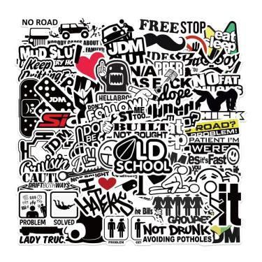 Imagem de Adesivos, 50 unidades/lote, capacetes, vinil impermeável, anime stick