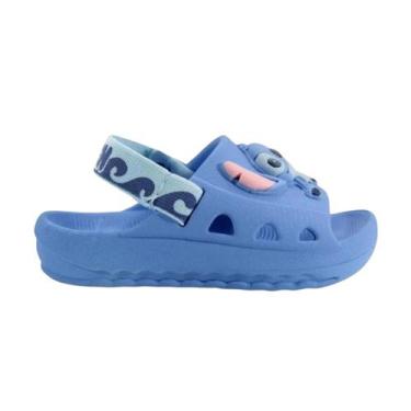 Imagem de Chinelo Gáspea Stitch Grendene Infantil Cor:Azultamanho:20, Azul, 20