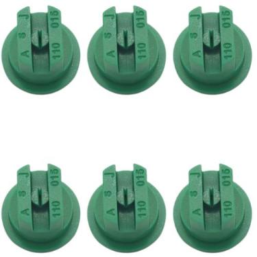 Imagem de Kit 6 Bico Leque para Pulverizadores Agrícola Verde Guarany, Verde