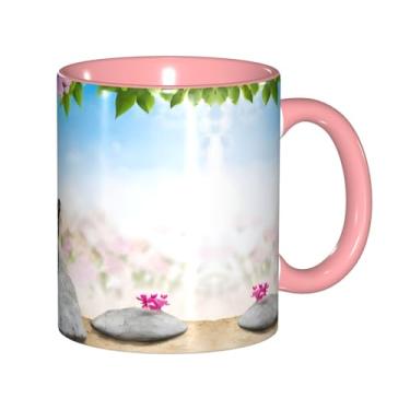 Imagem de Zeraoke Design Butterflies Print Canecas de café criativas, personalizadas, presente para família, tamanho de 325 ml, unissex