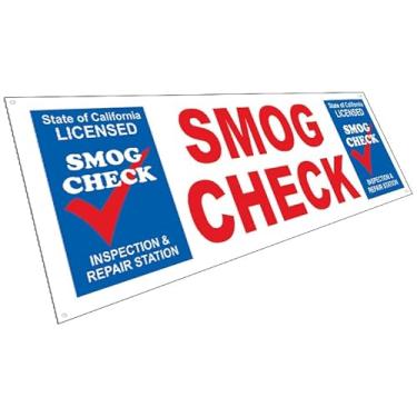 Imagem de 4 Less Co 3x10 pés SMOG CHECK INSPETION REPAIR Banner Vinil Placa Alternativa, Tecido Poliéster wb