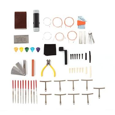 Imagem de Generic Kit de Ferramentas para Guitarra, Reparo de Manutenção, Ponte, Porca, Arquivo para Luthier, Guitarrista, Metal Abs