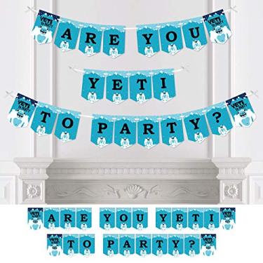 Imagem de Big Dot of Happiness Yeti to Party - Abominable Snowman Party or Birthday Party Bunting Banner - Party Decorations - are You Yeti to Party