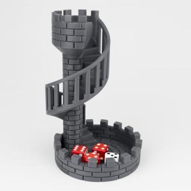Imagem de Torre de Dados RPG Medieval 3D, Dice Tower para D&D, Jogos de Tabuleiro, Castelo, Dugeons, Games, Diversão, Rolagem Segura, D4, D6, D8, D10, D12, D20, Role Play Game