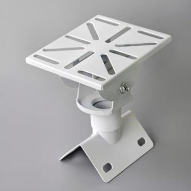 Imagem de UQISOVI Suporte de montagem de canto de parede para câmera CCTV PTZ de ângulo reto de 90°, barra transversal de liga de alumínio, suporte integrado para câmera de segurança