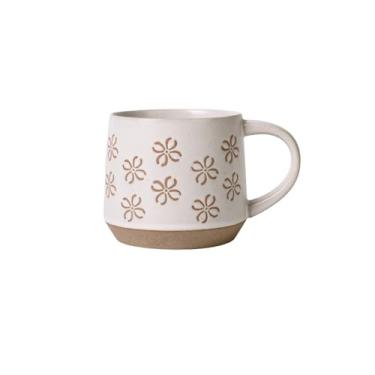 Imagem de Caneca de chá Caneca de café com padrão retrô, caneca cerâmica grande capacidade, para uso em casa, da manhã e escritório Xícaras de café