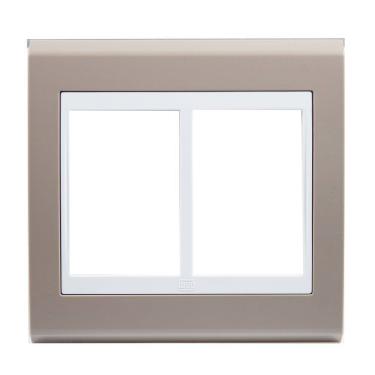 Imagem de Placa 4x4 6 Posicoes Refinatto Weg Argila e Branco