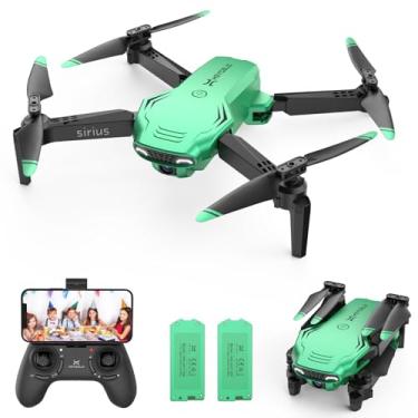 Imagem de Drone RC - Uma tecla de partida/terra, retenção de altitude, 2 baterias, verde