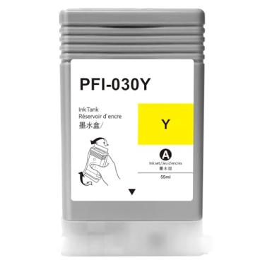 Imagem de Dikarsum Cartucho de tinta PFI-030Y 55 ml compatível com PFI-030 Yellowa substituição para impressora Canon imagePROGRAF TA-20 TA-30 TM-240 TM-340