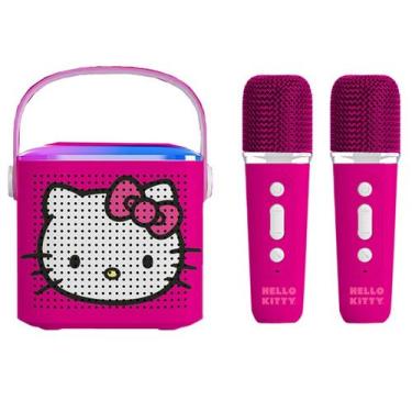 Imagem de Caixa de Som Amplificada Candide Hello Kitty com Microfone, Colorido, 