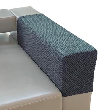 Imagem de PBIEHSR Capas de braço de sofá para sofá, capas de poltrona de apoio de braço, capas elásticas para cadeira reclinável, conjunto de 2 (cinza, grande)