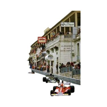 Imagem de Pôster De Carro Esportivo Vintage F1 Monaco Impresso Em Lona Para Deco