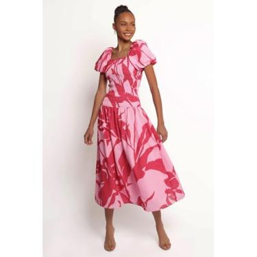 Imagem de Petal & Pup Vestido feminino Bradley-Maxi-Rosa-Floral, Rosa floral, 42