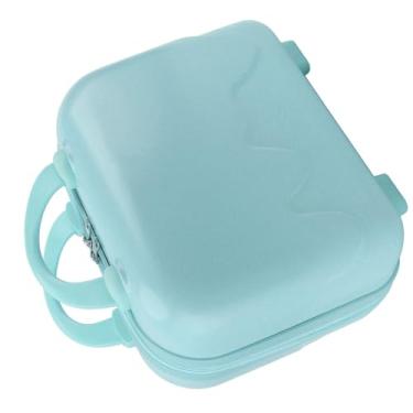 Imagem de Cryfokt A Bagagem de Mão Pequena do Curso Leve Leva na Mala Durável para Viajantes de Negócios Material do ABS (Azul)