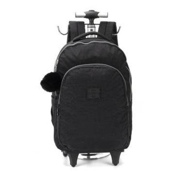 Imagem de Mochila Com Rodinha Up4you Crinkle G Preta Unidade Mc47152up-Pt - Luxcel