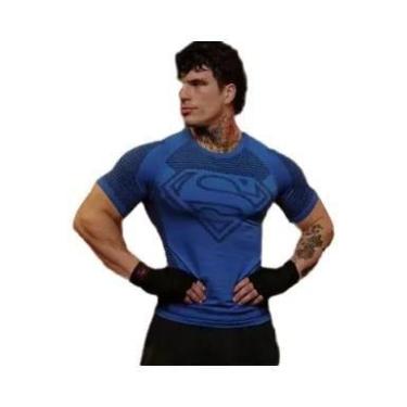 Imagem de Camiseta De Fitness Masculina De Alta Elasticidade Manga Curta Roupas 