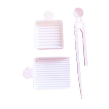 Imagem de CarpNettore Kit com 3 peças de ferramentas para miçangas de fusão de 2,6 mm, bandeja de seleção com pinça para trabalhos manuais e artesanato, Branco