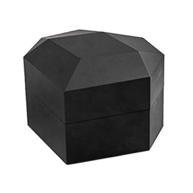 Imagem de Vaveren Caixa para anéis com tela iluminada embutida, elegante e com reprodução de vídeo, ideal para guardar joias em aniversários, pedidos de casamento, Dia, Preto