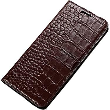 Imagem de BKUANE Capa para iPhone 13 Pro Max/13 Pro/13/13 Mini, capa carteira flip de couro premium com suporte de cartão magnético TPU à prova de choque capa de notebook (cor: marrom 1, tamanho: 13 6,1 polegadas)