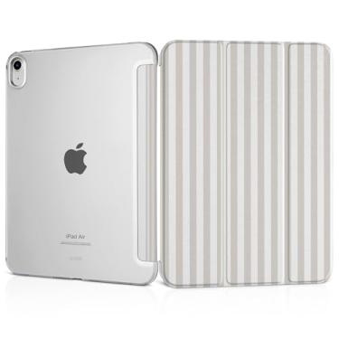 Imagem de MEEgoodo Capa para iPad Air 11 polegadas M3 (2025)/M2 (2024), capa para iPad Air 5ª/4ª geração 11 polegadas 2022 2020, capa para tablet com textura de seda e capa traseira transparente para PC