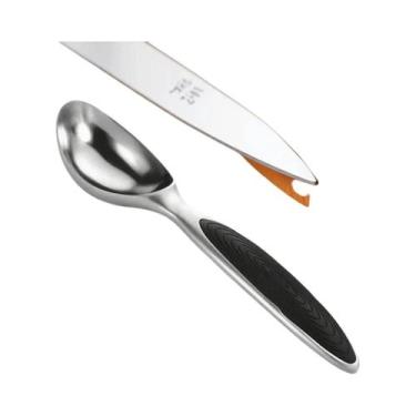 Imagem de Colher De Sorvete Em Liga Antiderrapante, Colher De Aço Inoxidável Par
