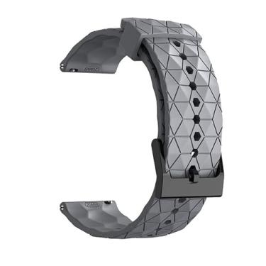 Imagem de TPUOTI Pulseira esportiva de 20 mm e 22 mm para Samsung Galaxy Watch 5/4 40 de 44 mm Classic 42 de 46 mm Active 2 para Forerunner 265/255/245/645/754/735/945/955 (cinza, 20 mm)